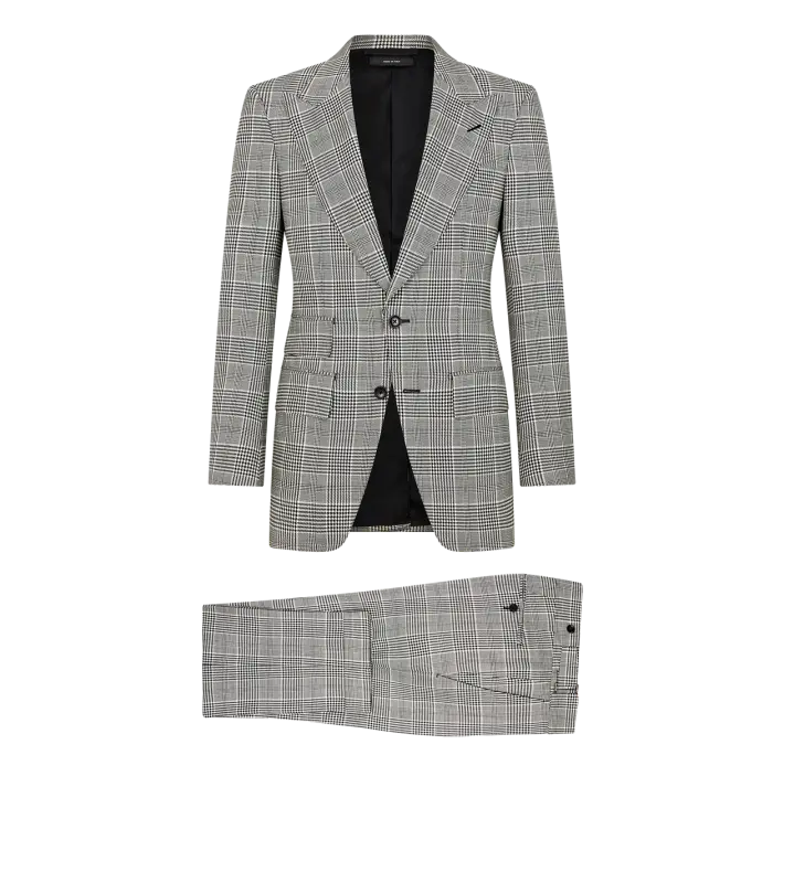 OVERCHECK TWILL ATTICUS SUIT BLACK/WHITE online